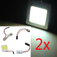 2 X 8w T10 Lamp Dome Festoon Car Interior License Plate Cob Led Lights