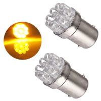 2 X Ba15s Car 1156 Tail Brake Turn Signal 9 Led Bulb Lamp Lights