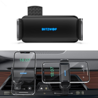 2 X BlitzWolf BW CF2 2 in 1 Infrarood Inductie Smart Sensor Auto Telefoon Houder Ontluchter/Dashboard Stand voor 68 90mm