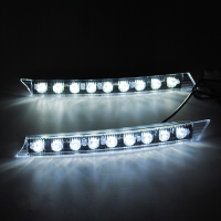 2 X Car Led Lamp Daytime Running Lights Long Bright 6w 12v