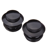 2 X Custom Black Gas Fuel Tank Flush Mount Cap For Harley Davidson