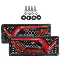 2 X LED Waterdichte Achterremlichten Kit RV Trailer Vrachtwagen Achterwaarts Signaal