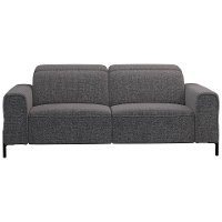 Leen Bakker   Bank Dave 3 zits   Chacha   Stof   Grijs   105x198x79 Cm