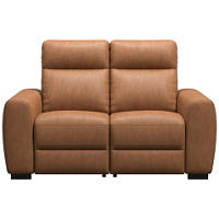 20% Korting   Leen Bakker   Bank James 2 zits   Supple   Cognac   Stof   Bruin   95x160x100 Cm