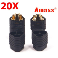20 Paren Amass MT60 Drie holes Plug Connector Zwart Mannelijk & Vrouwelijk