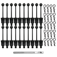 20 Stks RC Auto Carrosserieclip Rubberen Houderschaal Vaste Gesp Gatpons voor 1/12 1/14 1/16 Vervoermodellen Reserve Uni