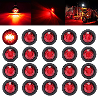 20 Stuks 12V LED zijmarkeringslichtindicatorlamp voor auto vrachtwagen van trailerboten Zij indicators signaallampen