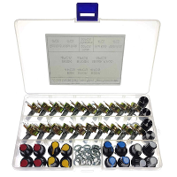 20 Stuks/Box WH148 15MM Potentiometer Kit met Knoppen Knurled Shaft Linear Rotary Taper Potentiometer B5K/10K/20K/50K/10