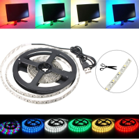 200Cm 3528 120led 9.6W Usb Led Strip Light Tv Background Lighting Ip65 Kit 5v