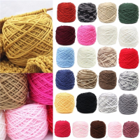 200G 25 Color Soft Cotton Hand Knitting Yarn Smooth Wool Yarn Ball Wool Scarf Baby Clothes