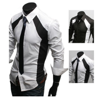 2013 Fall Men's Casual Slim Fit Stylish Dress Long Sleeve Shirts