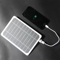 205*140MM 5V 5W Zonnepaneel Hoge Vermogen Voor Mobiele Telefoon USB Zonne energiebank Batterij Zonne oplader Kamperen