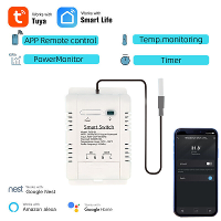 20A Slimme WiFi Temperatuur Vochtigheidsmonitor Schakelaar TYTHE D1 met Afstandsbediening Real Time Monitoring Uitgebrei