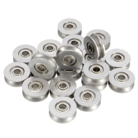 20Pcs 3x12x4mm Deep V Groove Pulley Rail Ball Bearing Metal Sealed Guide Wire Pulley V623zz