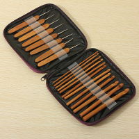 20Pcs Bamboo Sewing Crochet Hooks Weave Knitting Needles