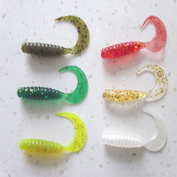 20Pcs Fishing Worm Lures Soft Bait Bass Lures