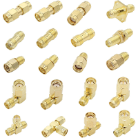 20PCS SMA Connector Type SMA adapter 90 graden SMA connector SMA naar RP SMA plug SMA koppeling voor FPV antennes