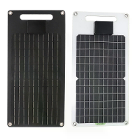 20W Monokristallijne Zonnepaneel Dubbele Uitgang 12V 24V Spanningsstabilisatie IP68 Waterdicht USB TYPE C DC Poorten voo