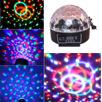 20W Voice Activated Crystal Ball Dmx512 Led Stage Light For Ktv Bar