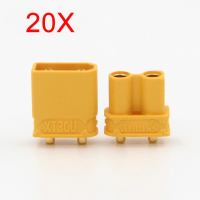 20X Amass XT30UPB XT30 UPB stekker 2 mm mannelijke vrouwelijke kogelconnectoren stekkers voor RC Drone vliegtuigaccu