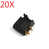 20X Amass Xt60c M Plug Male Xt60 Connector With Mounting Bracket Black
