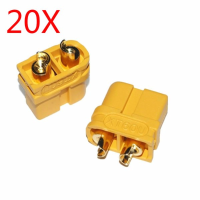 20X Upgraded Amass Xt60u Male Female Bullet Connectors Plugs For Lipo Battery 1 Pairs