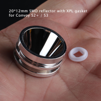 20X12mm Flashlight Smooth Reflector For Convoy S2+/s3 With Xpl Gasket