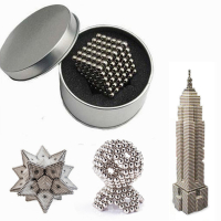 216Pcs 5mm Sliver Diy Neo Cube Magic Beads Magnetic Balls Puzzle