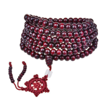 216Pcs 6mm Multilayer Sandalwood Buddha Prayer Beads Bracelet Necklace