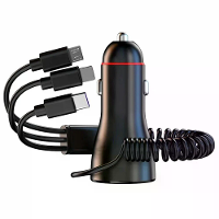 230W autolader PD30W QC3.0 Met 100W supersnel oplaadkabel digitale weergave multifunctionele aanstekeradapter