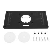 235X120x8mm Black Aluminum Router Table Insert Plate For Woodworking