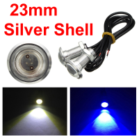 23Mm 1.5W Led Eagle Eyes Car Daytime Running Lights Fog Reverse Lights Silver Shell