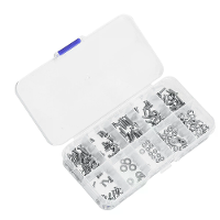 240PCS M2 M2.5 M3 verzonken Phillips schroeven moeren ringen combo accessoires set reserveonderdelen voor vaste vleugel