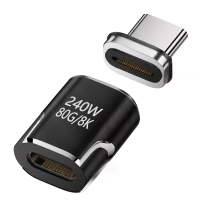 240W USB4.0 80Gbps Thunderbolt5 Magnetische Type C OTG USB C Naar USB C Snelle Opladen Magnet Converter Kabel 8K@60Hz US