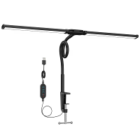 24W USB LED Bureau Lamp Dimbaar met 360° Draaibare Flexibele Hals Ideaal voor Thuis Werken & Slaapkamer