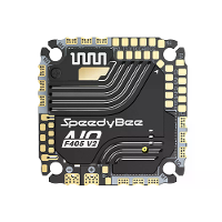25,5X25,5mm Speedybee F405 V2 40A AIO met CNC F405 Vliegtuigencontroller & 3 6S BLHeli_S 4in1 ESC voor FPV Racing Drone