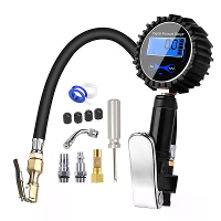 250PSI Digitale Bandenspanningsmeter met LCD voof Auto's, Trucks, Motofrijden, Fietsen, Draagbare Pompmeter