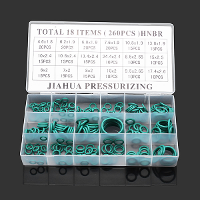 260Pcs General O Ring O Ring O Sealing Ring Hnbr Washer Set