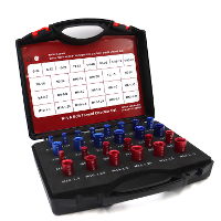 26PCS Moer en Bout Draadcontrole Moer en Bout Maatmeter 14 Inch en 12 Metrisch Nieuw Individueel Geassembleerde Draadmet