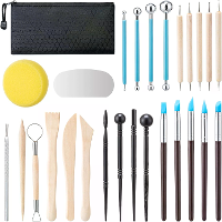 27 Delige klei toolsset keramiek gereedschap hoogwaardige houten en roestvrijstalen beeldhouwset multifunctionele polyme