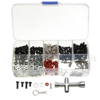 270Pcs Screws Box Hexagon Wrench Repair Tool Kit For 1/10 Hsp Rc Car Diy
