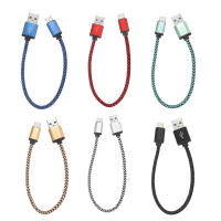 2A Nylon Braided Type C Usb Fast Charging Data Cable 0.3M For Samsung S8 Letv Xiaomi 6 Mi5 Mi6