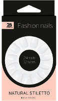 2B Nails Natural Stiletto