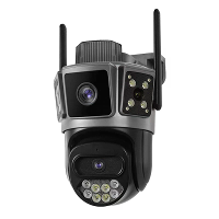 2K 4MP Draadloze Beveiligingscamera Dual Band WiFi Buitenbewaking met IR kleur nachtzicht IP66 Weerbestendig Auto Tracki