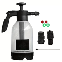 2L Schuim Gieter Transparant HDPE Lucht Druk Pomp Spuit 1:50 Verhouding Auto Was en Tuin Gebruik