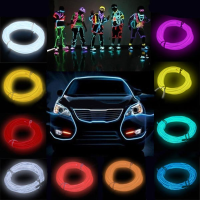 2M Flash Flexible Neon Light Glow El Strip Tube Wire Rope