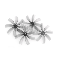 2Pairs HQProp T63mmX8 63mm 1.9/1.5/1.9Mm As 8 blade Propeller Grijs Poly Carbonaat voor FPV Racing RC Drone