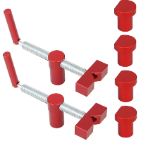 2PCS 20mm MFT Werkbank Bankhond Klemmen Houtbewerking Klemmen Gatklemmen met 4 Bankhonden Verstelbare Werkbank Stop