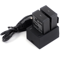 2Pcs 3.7V 1600mah Battery Dual Usb Charger For Gopro Hero 1 2 3 3+