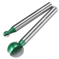 2Pcs 6/14mm Tungsten Steel Alloy Blade Ball Woodworking Router Bit